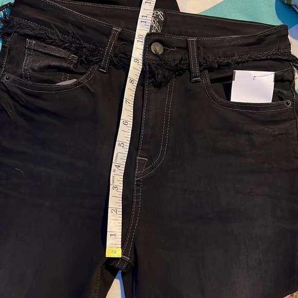 NWT PRPS High-Waist Denim Joggers Washed Black Size 27 - Picture 5 of 9